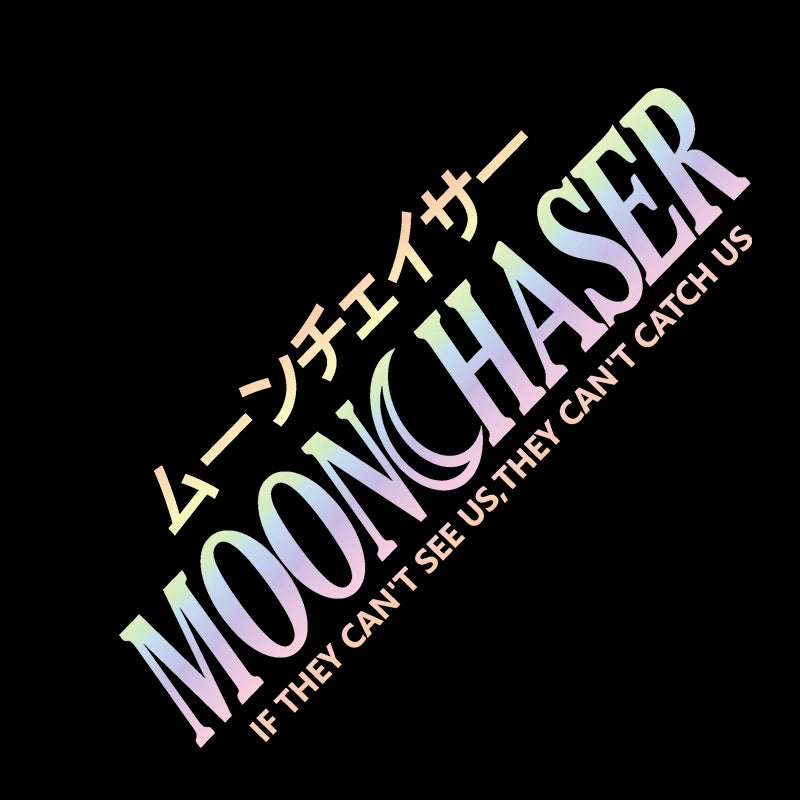 Jdm Moonchaser Sticker Windshield Banner Night Run Sport
