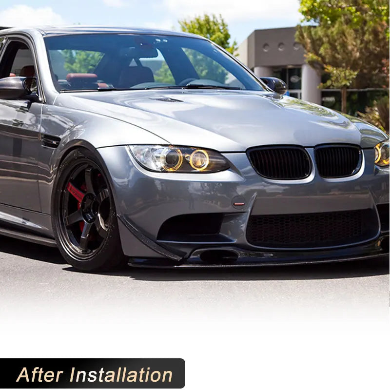 For BMW E90 E92 E93 M3 Front Bumper Canards Splitters 2007-2013