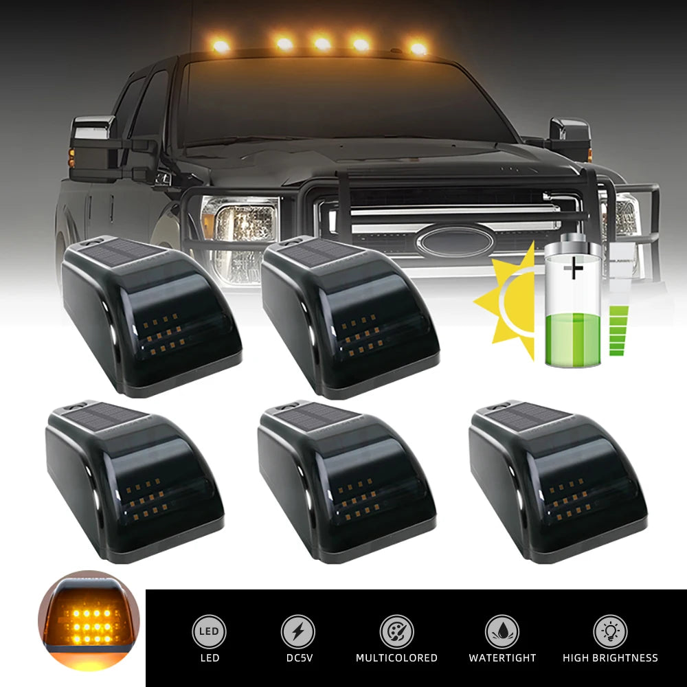 For Pickup 5X Solar Powered Cab Reusable Wireless Truck Roof