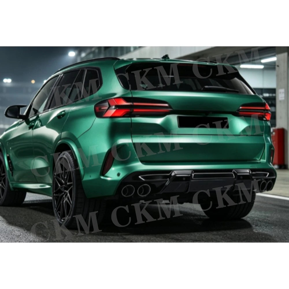 For BMW F95 X5M F96 X6M Real Dry Carbon Fiber Rear Bumper Lip