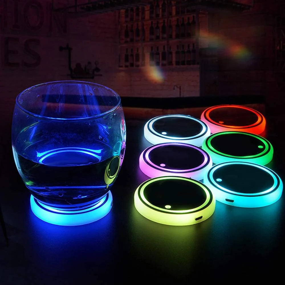 Color Changing Cup Holder Rear Windshield Ambient Lighting