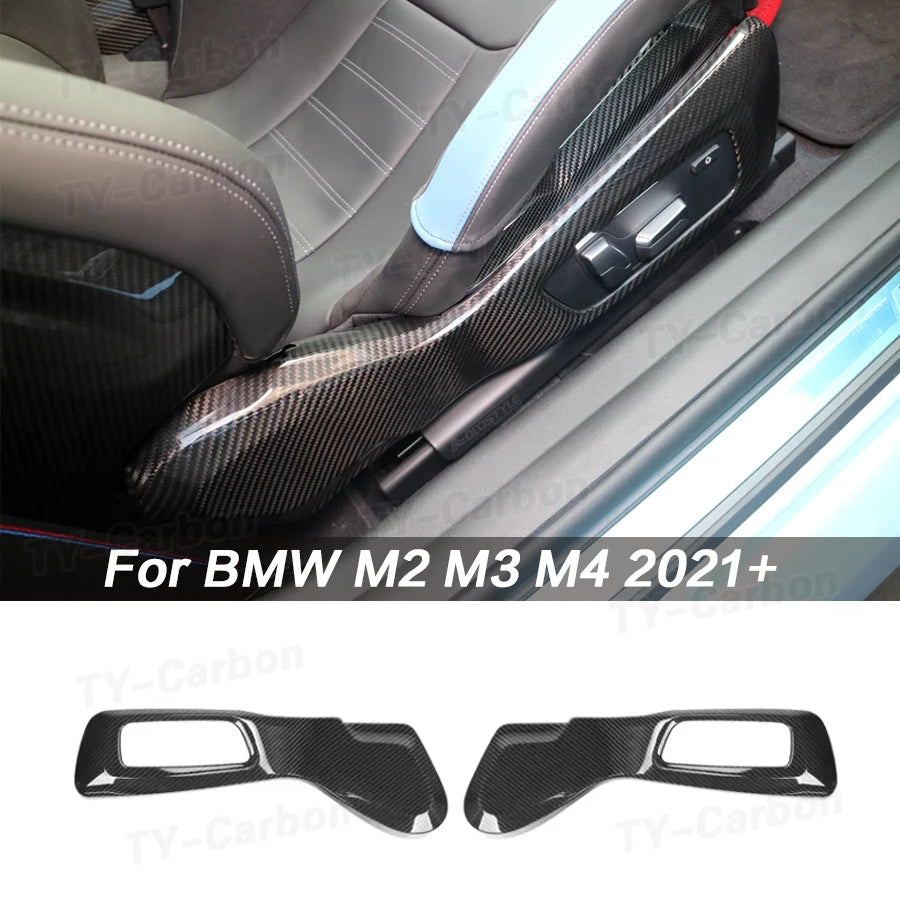 For BMW G80 M3 G82 M4 Dry Carbon Fiber Interior Trim Side SEAT