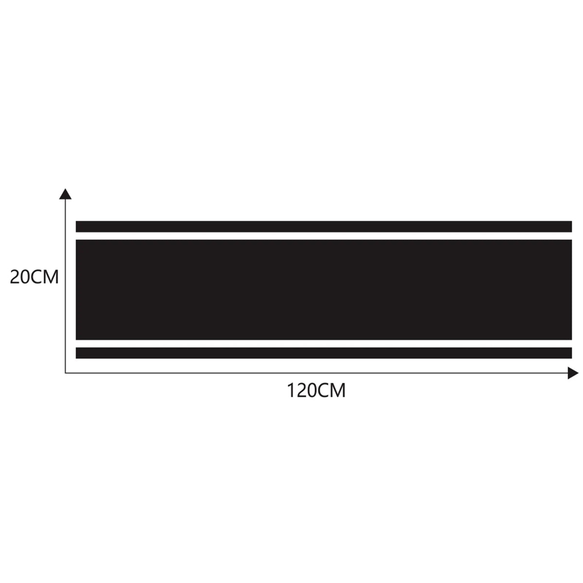Hood Stripe Sticker Racing Stripes Body Side Vinyl Modified