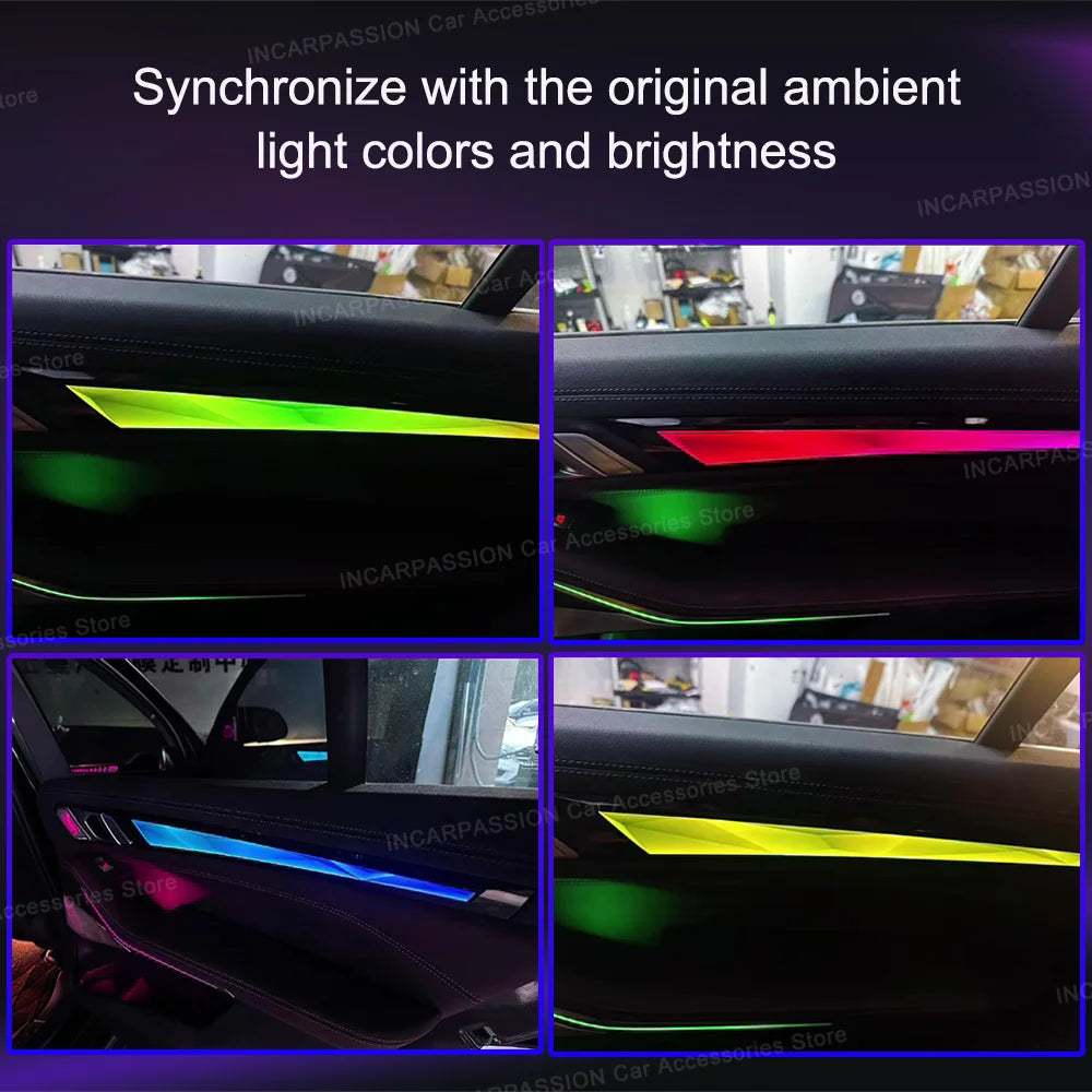 For BMW X5 G05 Luminous 11color Four Doors Dynamic Crystal