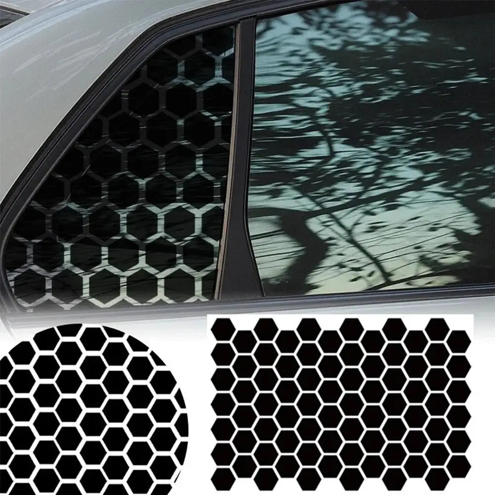 For Most Hexagon Honeycomb Window Decal Sticker Matte Black