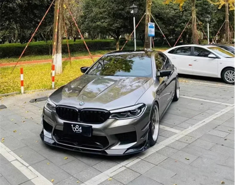 For BMW M5 F90 2018-2022 Carbon Fiber Front Bumper Lip Rear