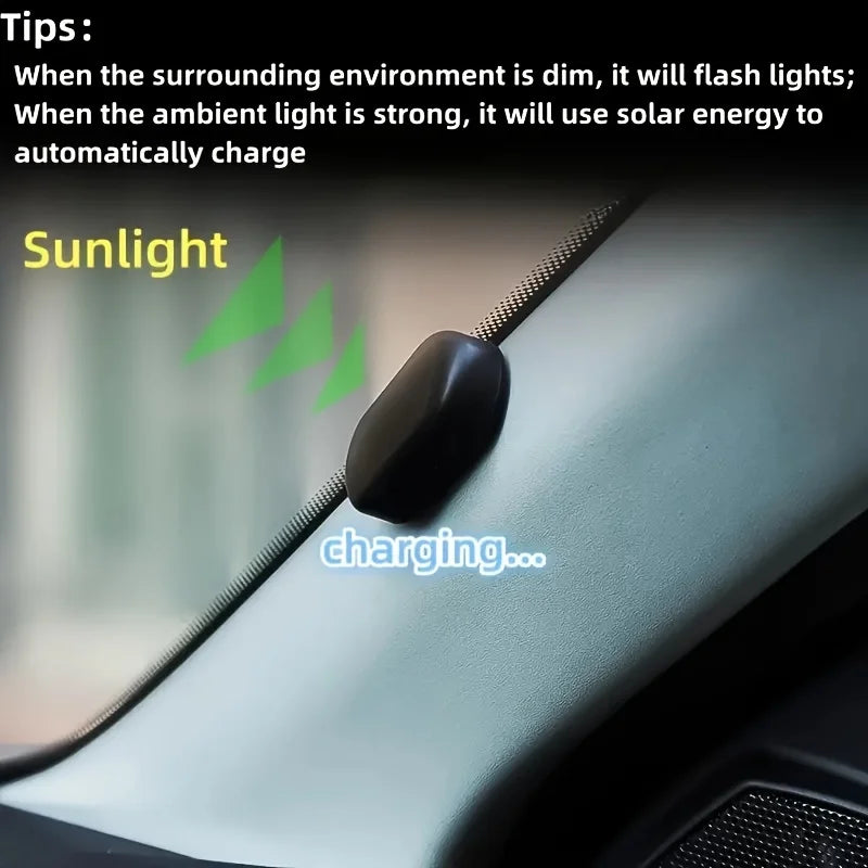 5PCS Fake Security Solar Powered Simulated Dummy Alarm Wireless