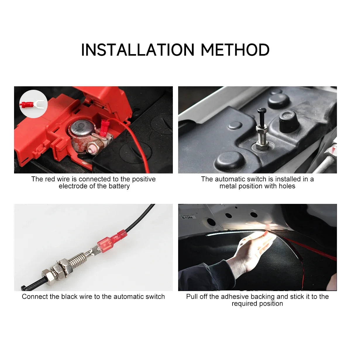 1SET Under Hood Work Inspection Kit Waterproof 12V White