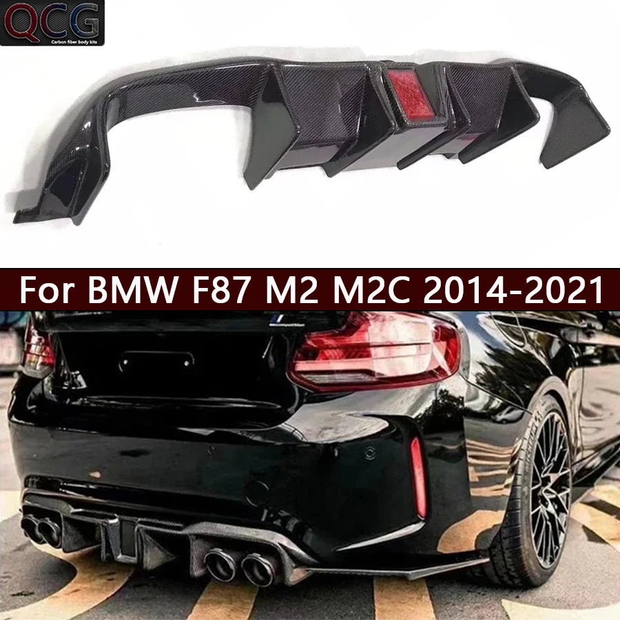 For BMW F87 M2 M2C 2014-2021 Carbon Fiber Back Lip Rear Bumper