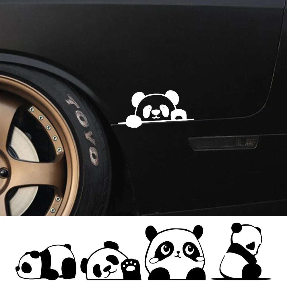 Funny Cute Panda Sticker Body Side Decor Decal Motorcycle