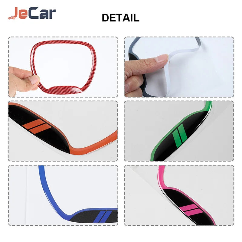 For Dodge Challenger Jecar Steering Wheel Stickers Covers Trim