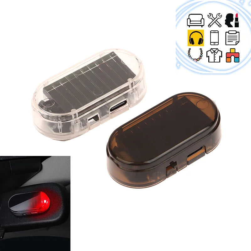 Flashing Fake Security Solar Powered Simulated Dummy Alarm