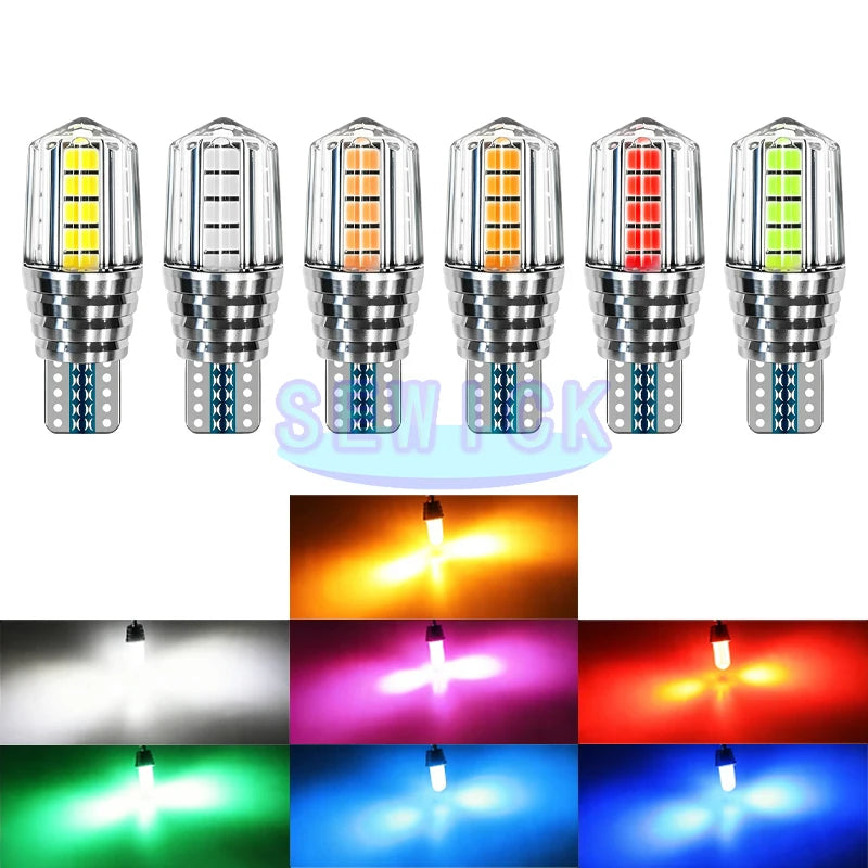 100PCS T10 Bulbs Interior Wedge Turn Side 168 194