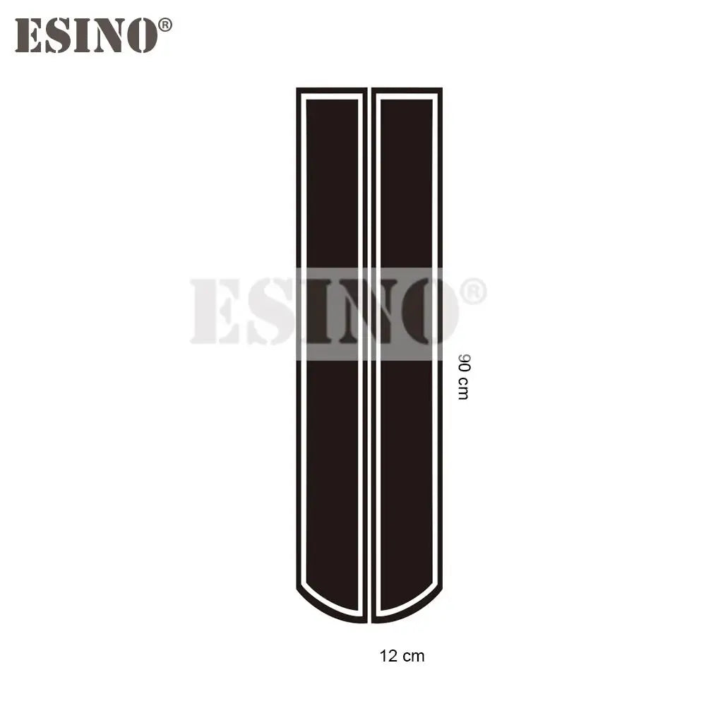 Stripe Hood Covers Vinyl Racing Sports Decal Head Sticker