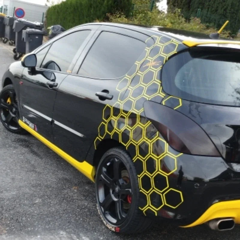 For Side Body Large Size Honeycomb Open Stickers Vinyl Tape