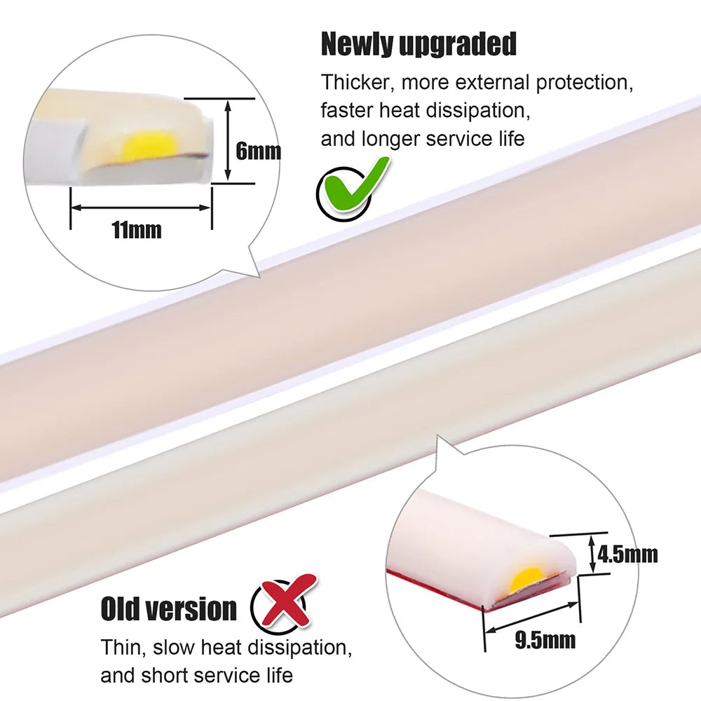 Dc 12V 24V Cob Strip Neon Dimmable 320LED M