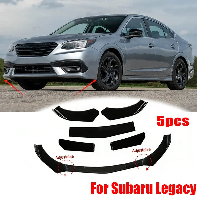 For Subaru Legacy 5PCS ABS Material Front Bumper Separator Lip