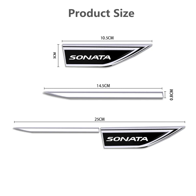 For Hyundai Sonata Lf 2015 2016 2PCS Set Body Protective Sticker