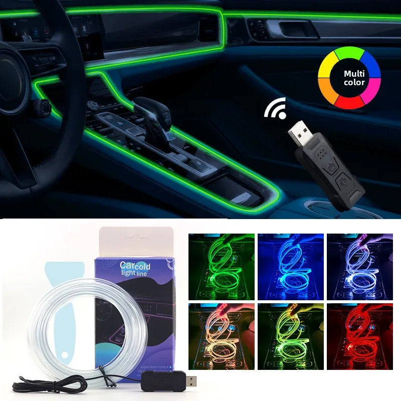 USB Cold Cable Ambient Guide Strip installation-free Wiring In