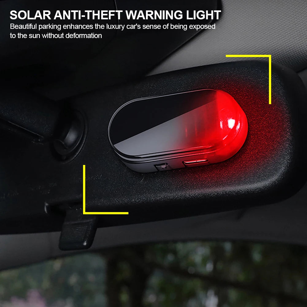 Wireless Warning anti-theft Caution Flashing Fake Security Solar