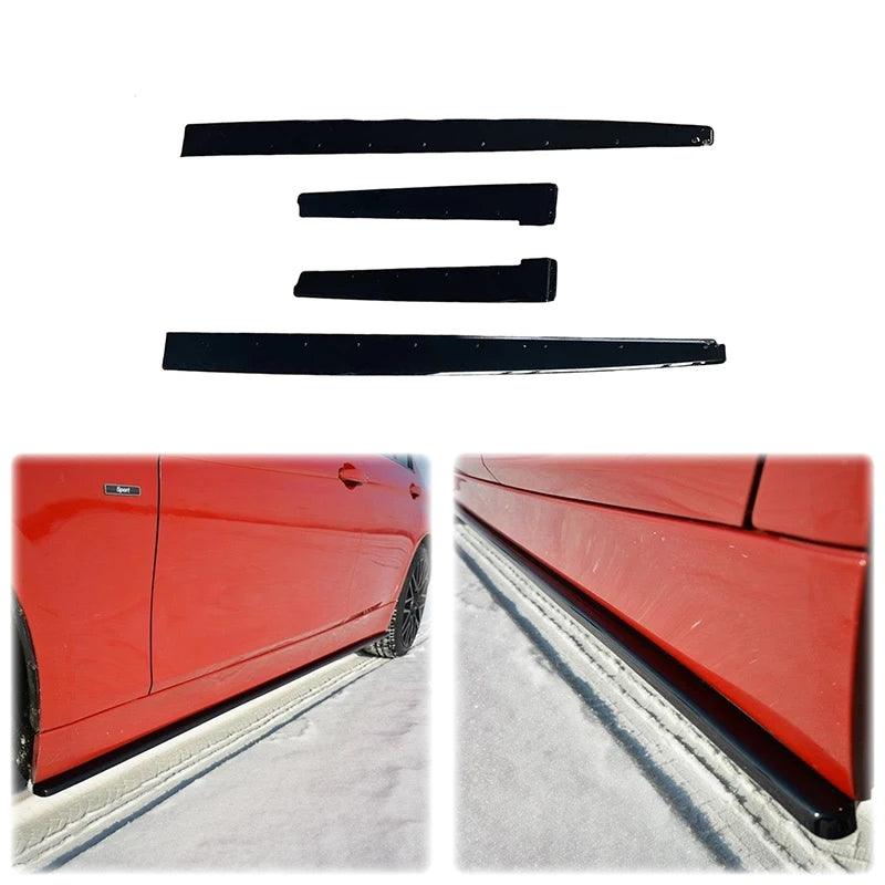 For BMW 3 Series F30 F31 ABS Side Skirt Splitters Diffuser