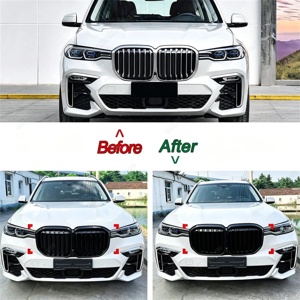 For BMW X7 G07 2019-2022 Pre-LCI Single Double Line Front