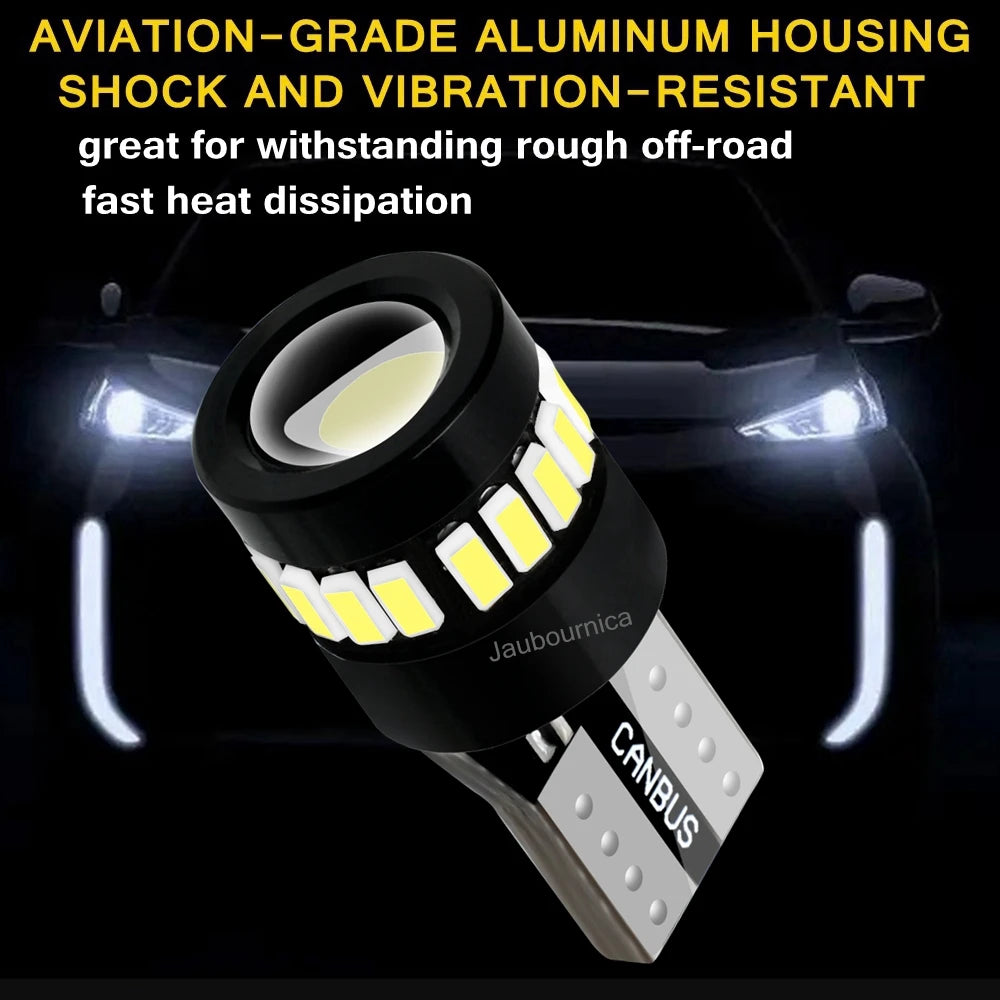 2PCS T10 Bulbs W5W Super Bright Parking Bulb Canbus