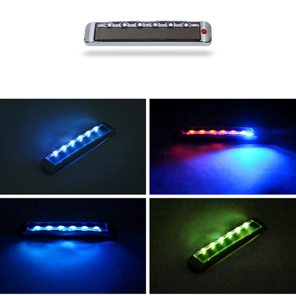 Door anti-collision Strip Solar RGB Flash Warning Anti Static