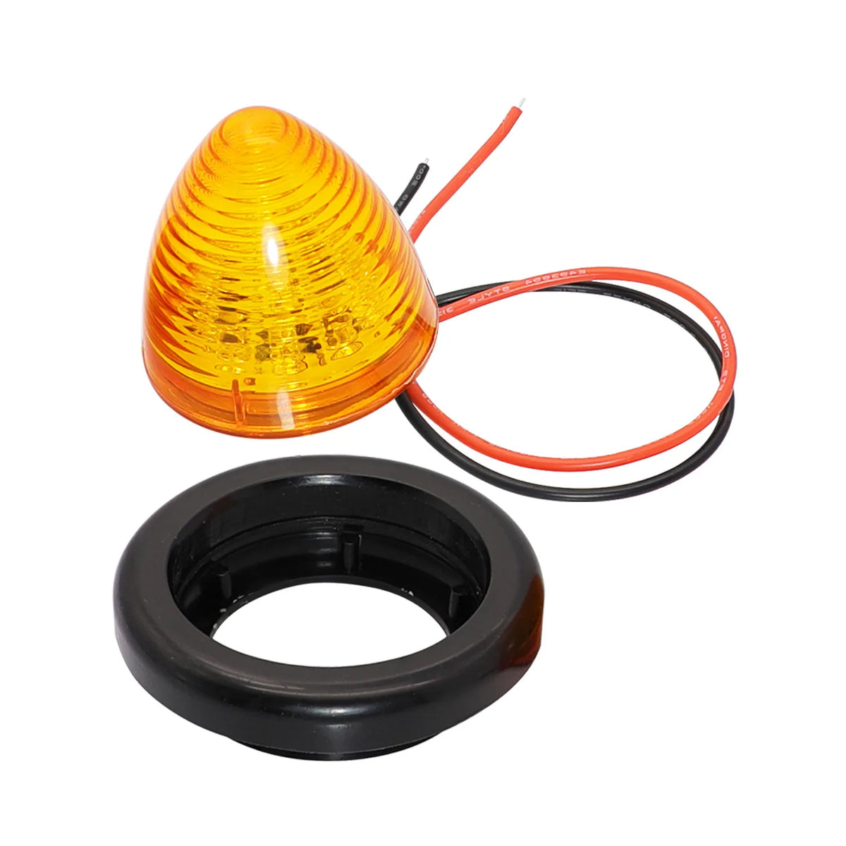 2PCS Cone Round Side Marker Rear Tracking Clearance Waterproof