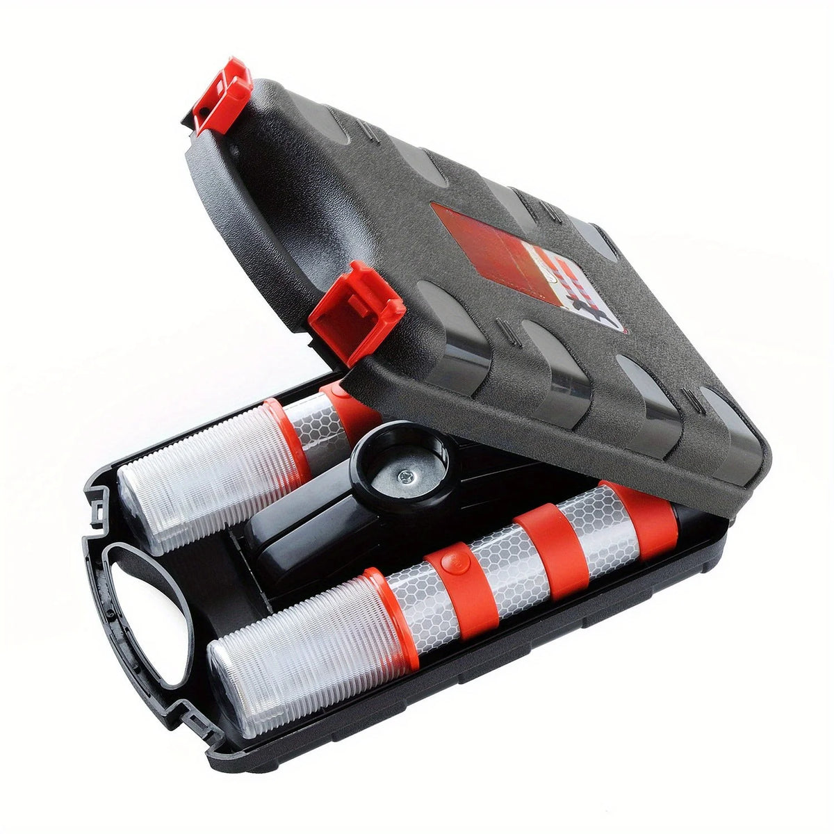 2-pack Road Hazard Magnetic Stand W Case Super Bright