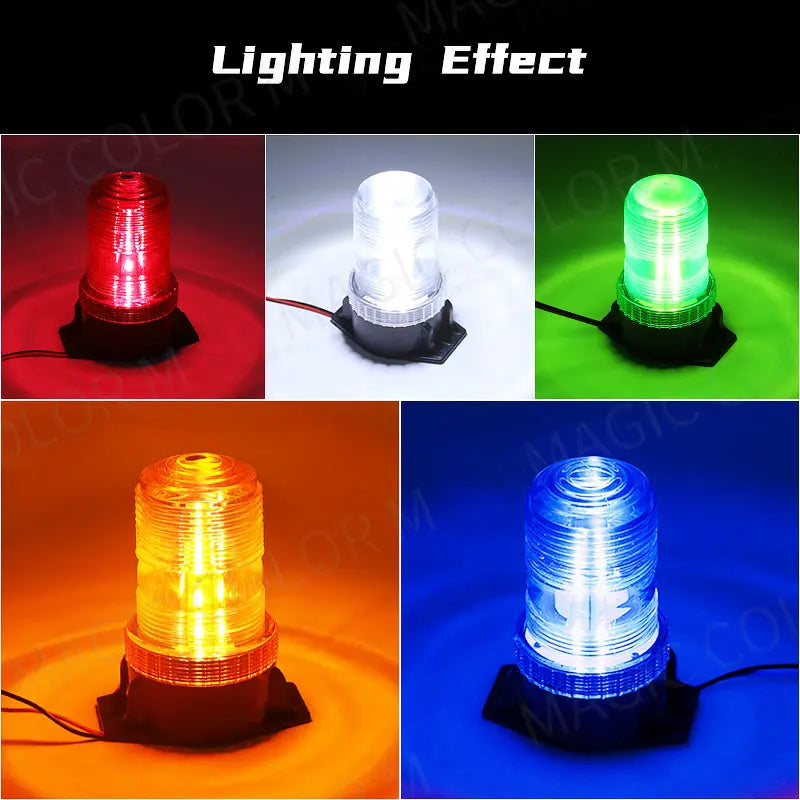 Strobe Truck Bus Red Amber White Blue Green Flasher