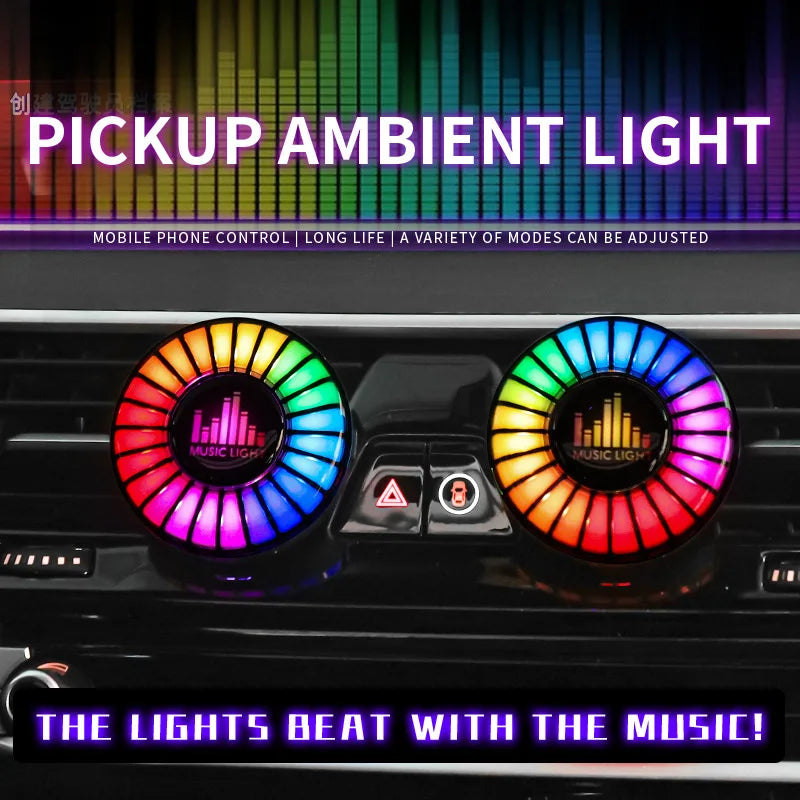 Music Rhythm Air Freshener RGB Sound APP Control Atmosphere