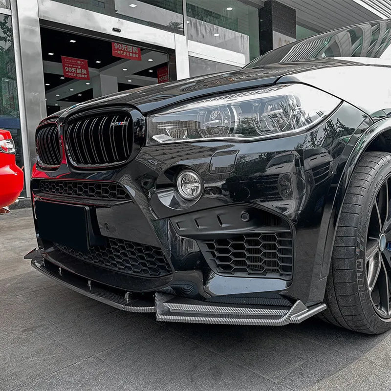 For BMW X5M F85 X6M F86 2015-2018 3PCS Set Front Bumper Lip Chin