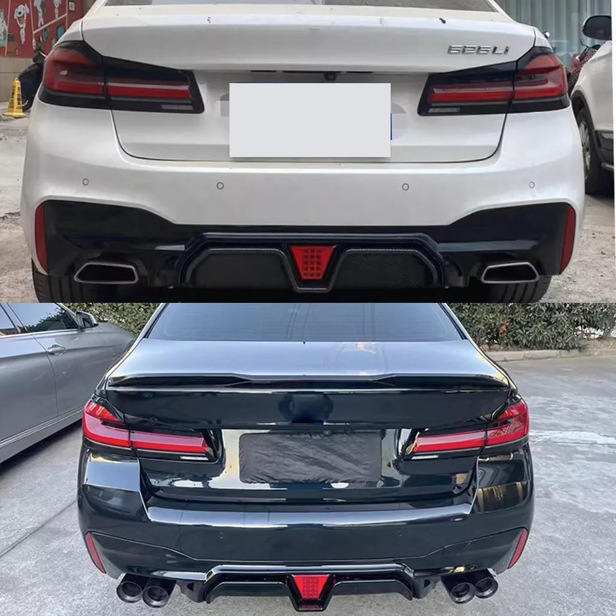For BMW 5 Series G30 G31 Magickit Rear Bumper Diffuser Lip