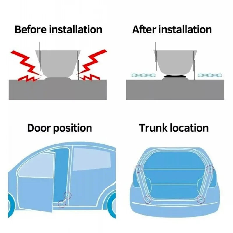Door anti-collision Silicone Pad self-adhesive Sticker Closing
