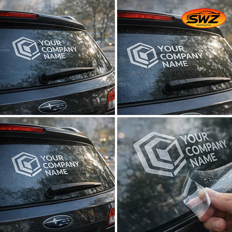 Custom Business Logo Sticker Professional Large Size Branding