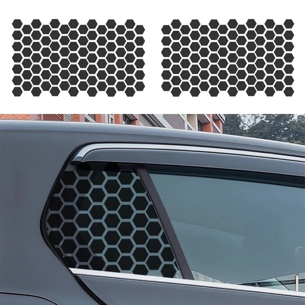 For Auto Glass Doors 75x50cm 1PC Hexagonal Window Decal