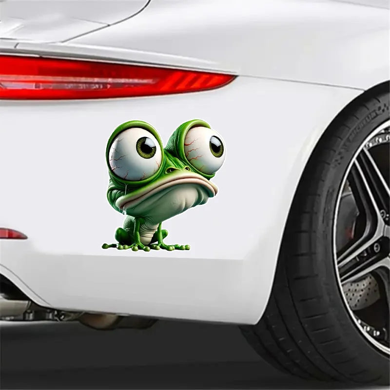 big-eyed Frog Sticker 12.5x14cm Suitable Cars Motorcycles Boats