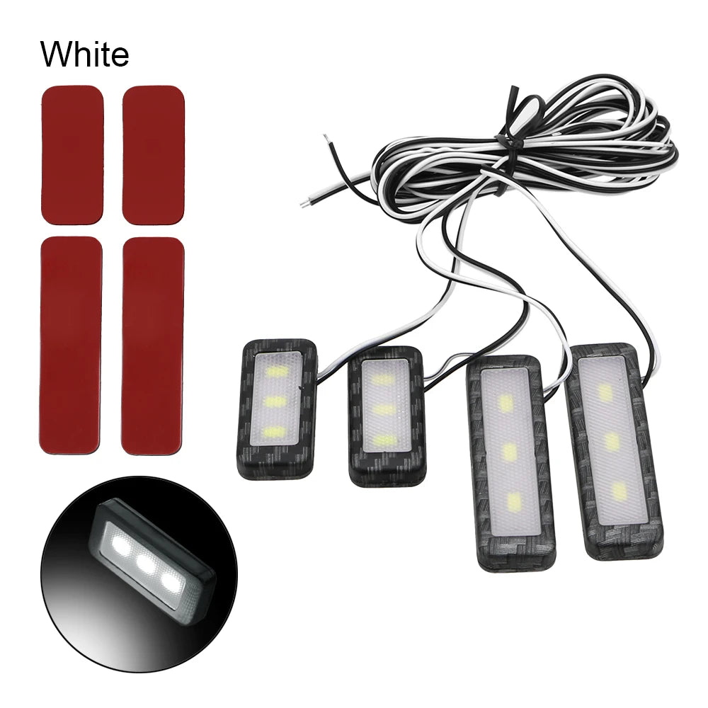 Armrest Interior Door Handle Lighting Inner Bowl Atmosphere 4PCS