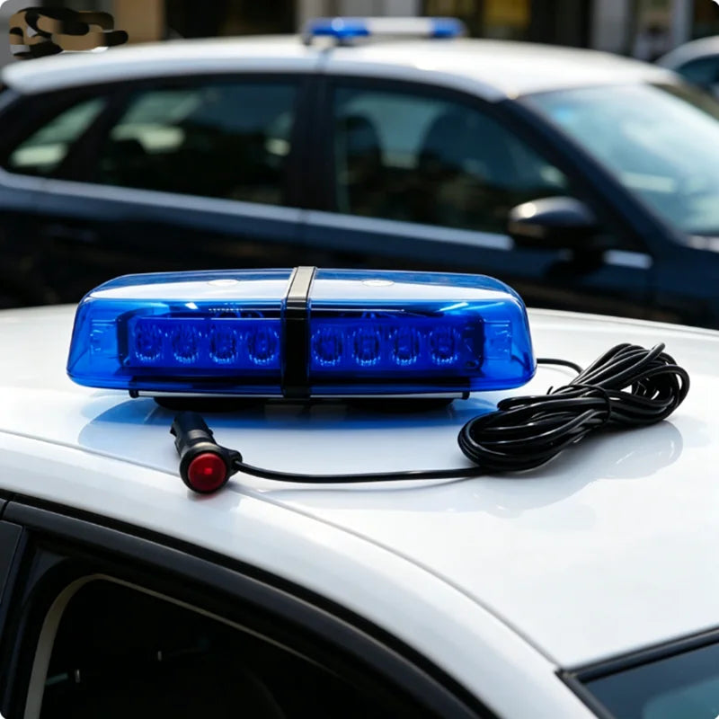 Blue Flashing 24v12v Drl Strong Magnetic Roof Road Signal