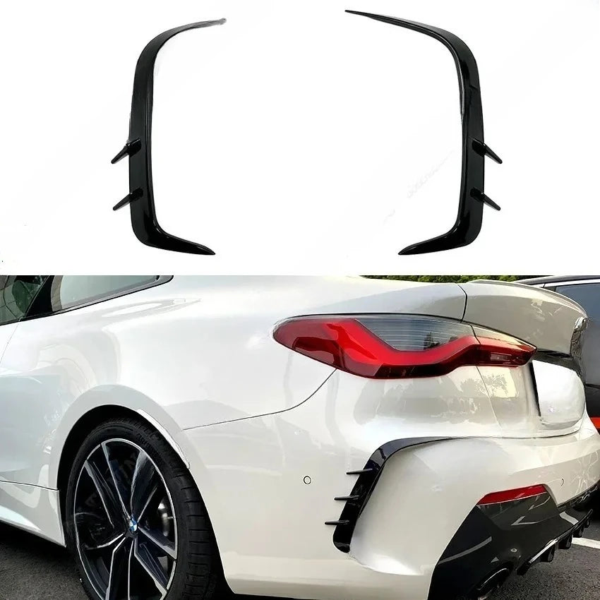 For BMW 4 Series G22 G23 Rear Bumper Splitter Spoiler Air Vent