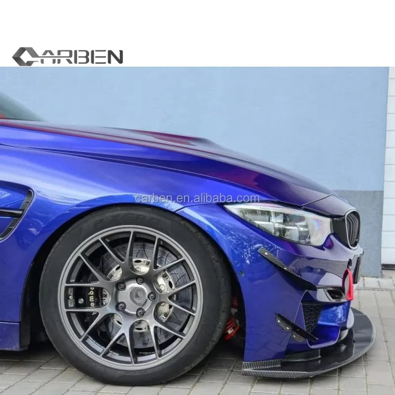 For BMW F80 M3 F82 M4 GT4 Carbon Fiber Front Bumper Splitter Lip
