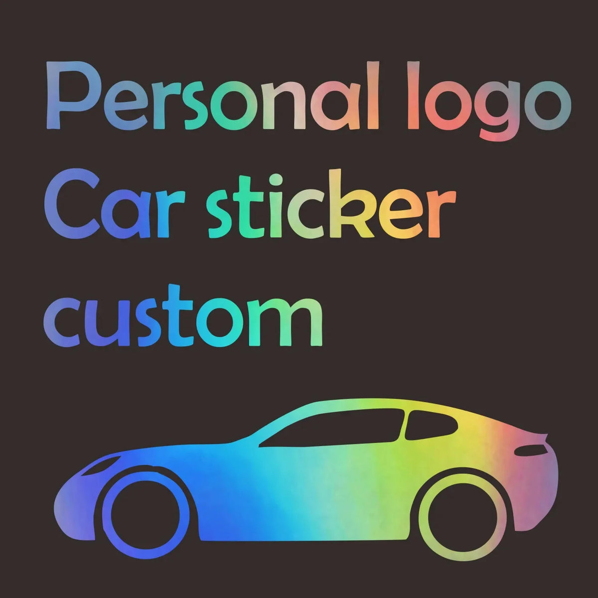 Creative Personal Customized Text Picture Advertisement Window