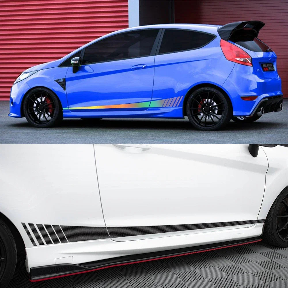 For Ford BMW Kia Toyota Honda Side Stripes Vinyl Decals Door