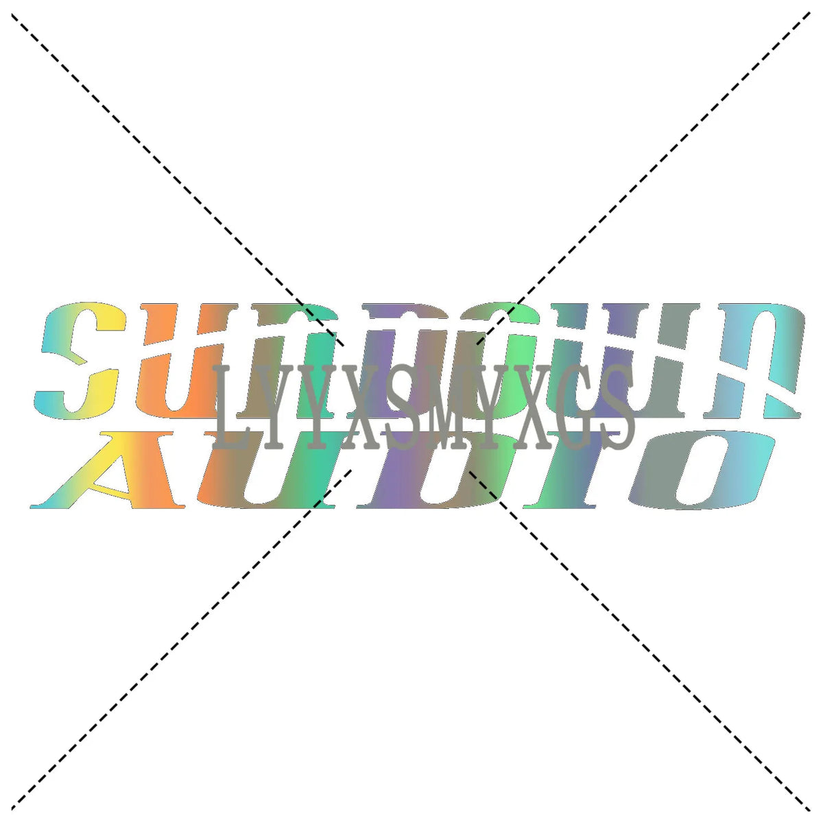 Personality self-adhesive Sundown Audio Sticker Rear Window