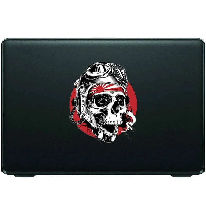 Personality Japanese Skull Vinyl Sticker Laptop Travel Bag Helmet