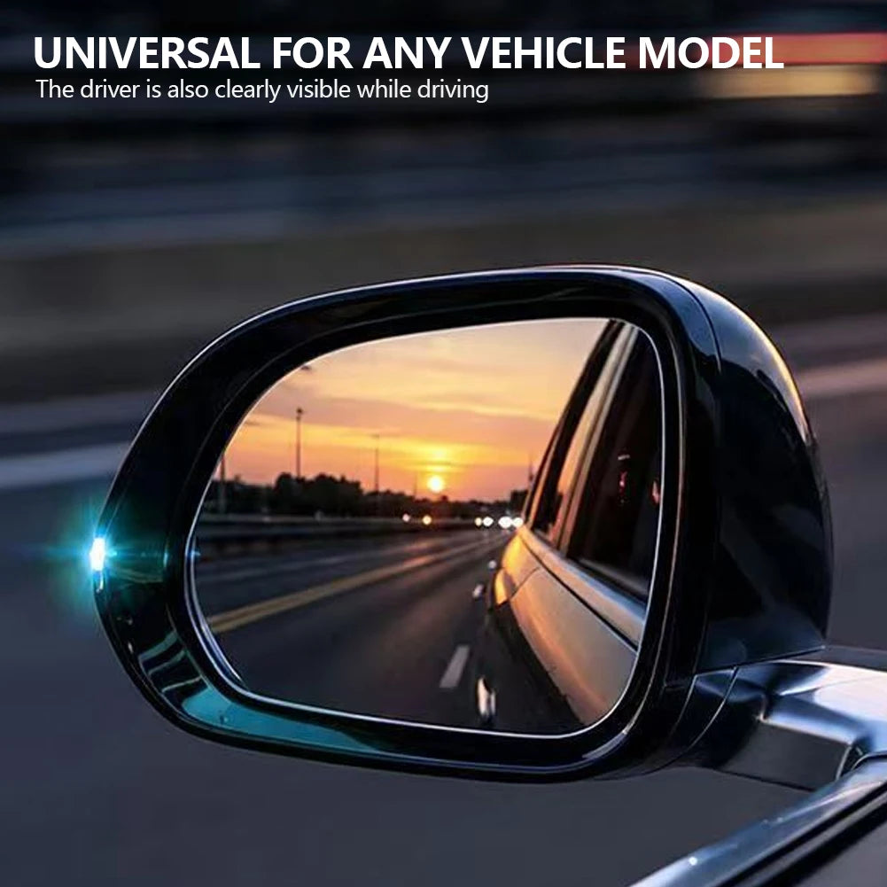 2PCS Rearview Mirror Little Blue Guide Block Assisted Driving