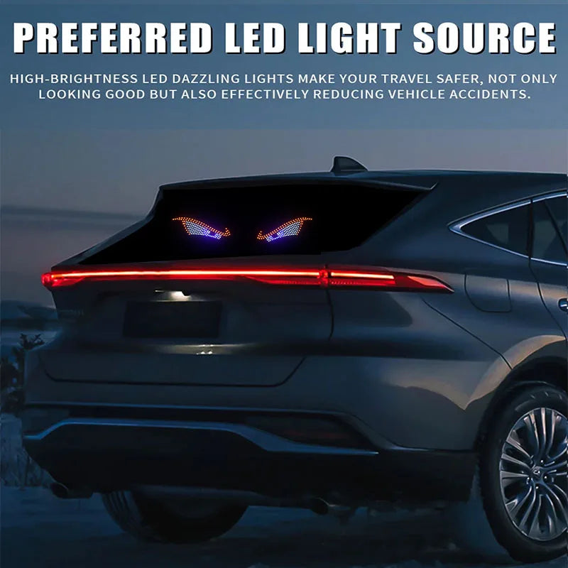 Devil Eyes Warning Dynamic Demon Eye Windshield Display