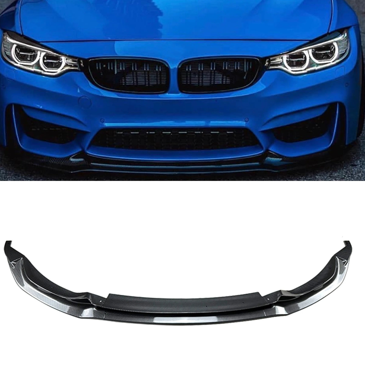 For BMW F80 M3 F82 F83 M4 2014-2020 Front Bumper Spoiler Lip