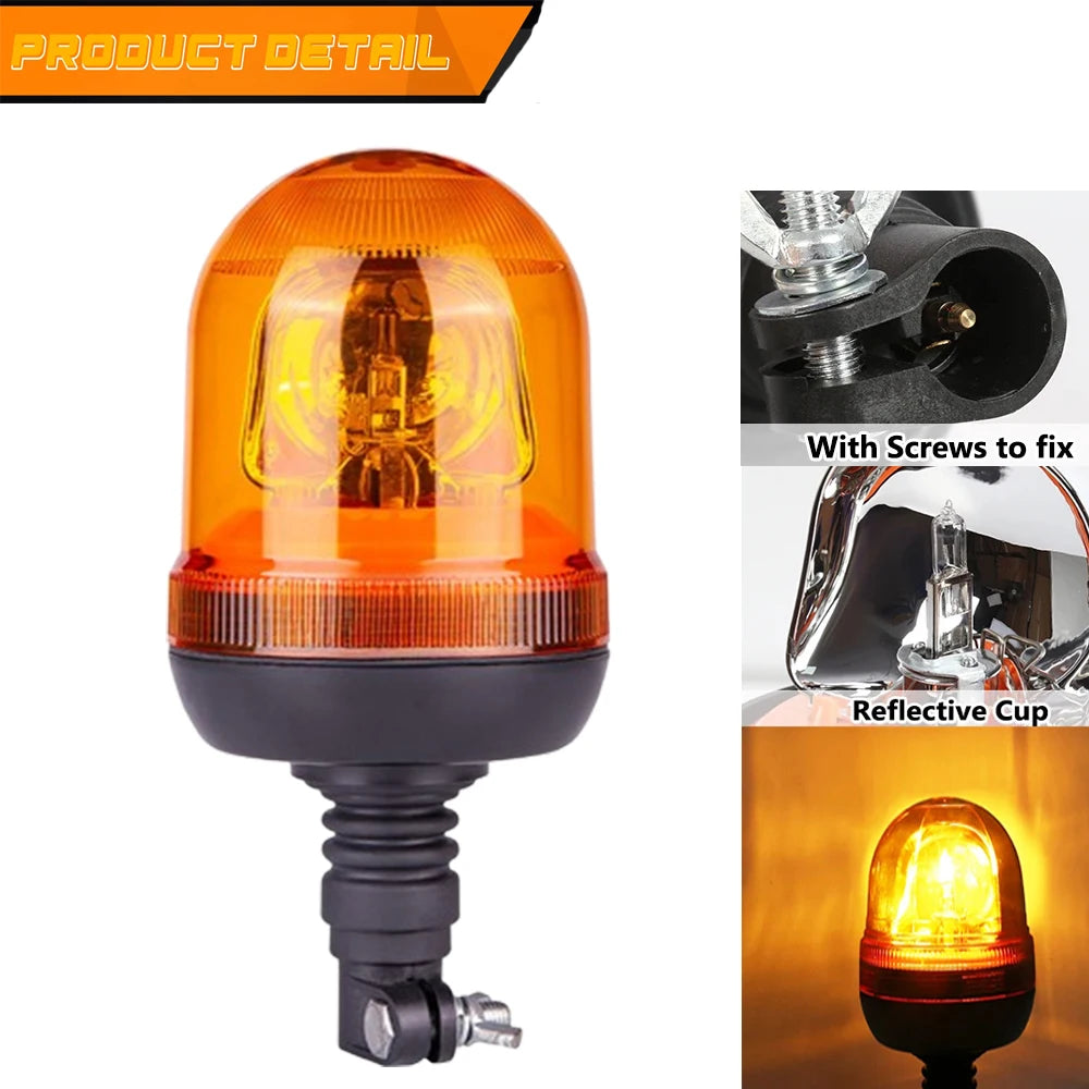 12V 24V Warning Emergency Halogen Strobe Flashing Agricultural